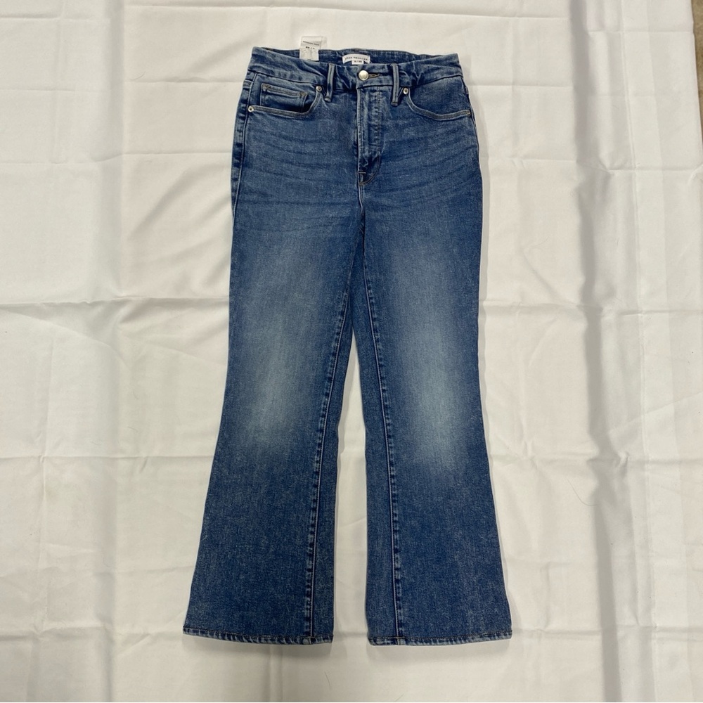 Good American Flare Jeans in Classic Blue